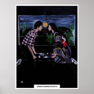 Japanese Tea Ceremony Painting by Alfred Fox Poster