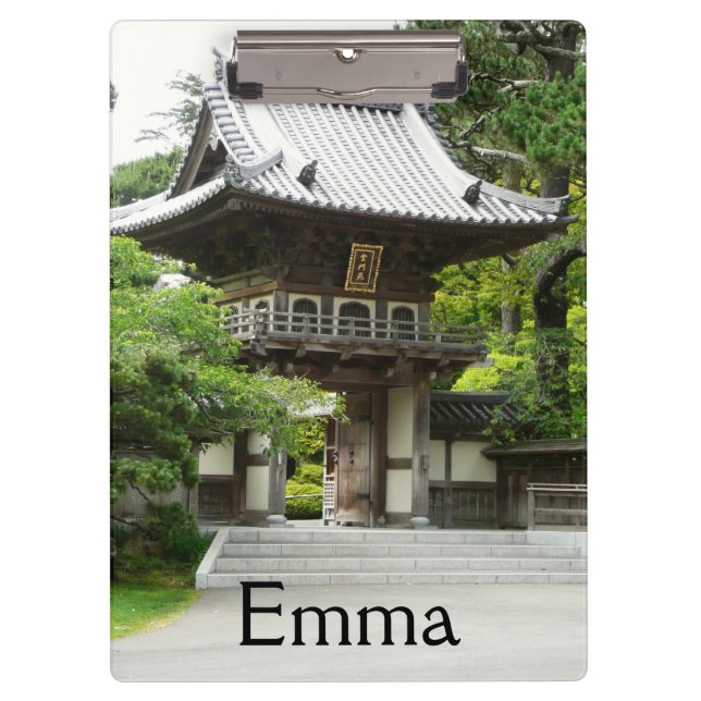 Japanese Tea Garden in San Francisco Clipboard (Front)