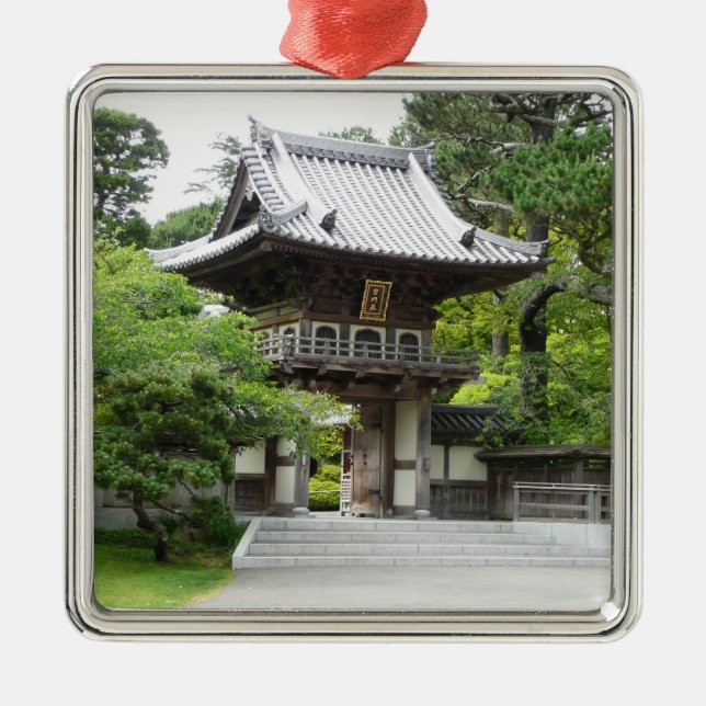 Japanese Tea Garden in San Francisco Metal Tree Decoration (Front)