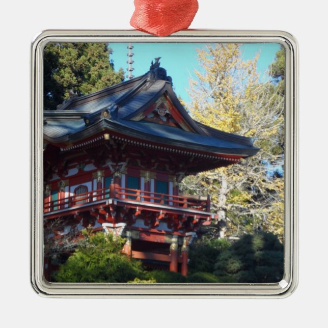Japanese Tea Garden- San Francisco Metal Tree Decoration (Front)