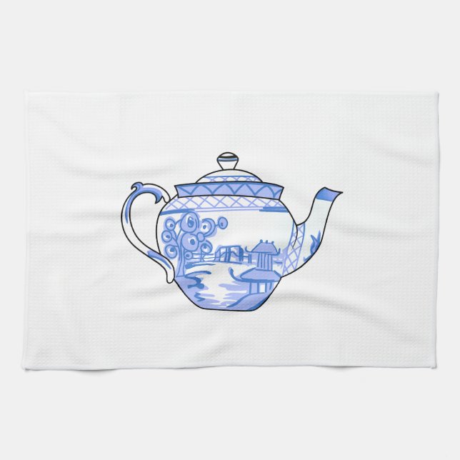 JAPANESE TEAPOT TEA TOWEL (Horizontal)