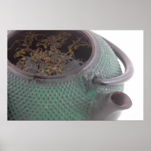 Japanese Teapot with Tea Photo Poster