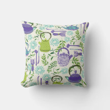 Japanese Teapots and Leaves