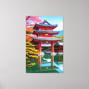 Japanese Temple Canvas Print