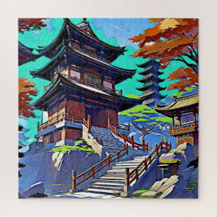 Japanese temple jigsaw puzzle