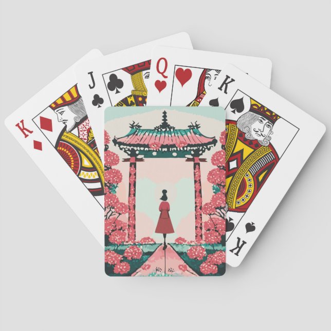 Japanese Temple Playing Cards (Back)