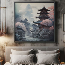 Japanese Temple Traditional Paining