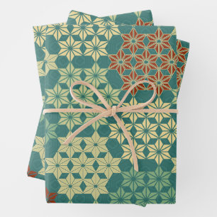 Japanese Theme Mix Pattern Wrapping Paper Sheet