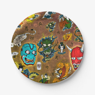 Japanese Theme Paper Plate