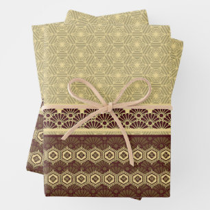 Japanese Theme Pattern Wrapping Paper Sheet