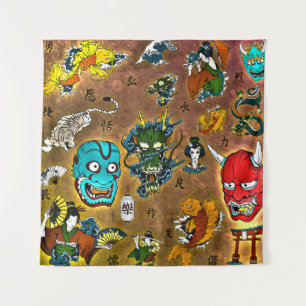 Japanese Theme Tapestry