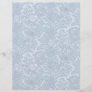 Japanese Thistles Blue Arts Craft Scrapbook Paper