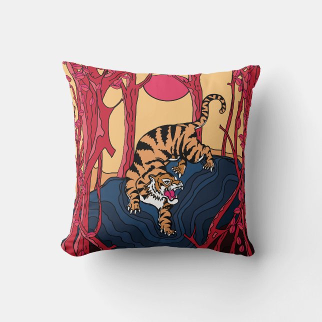 Japanese Tiger Cushion (Front)