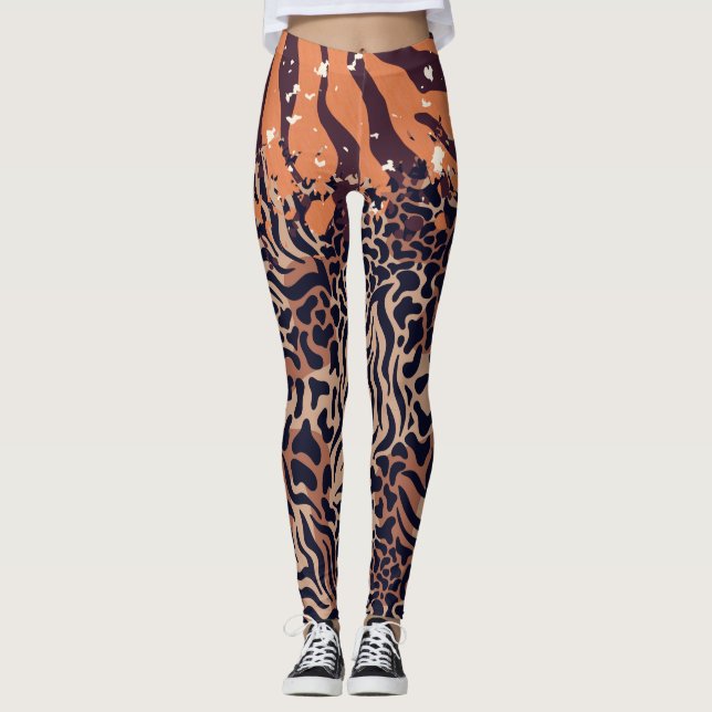 Japanese Tiger pattern leggings (Front)