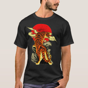Japanese Tiger Tattoo Art Premium  T-Shirt