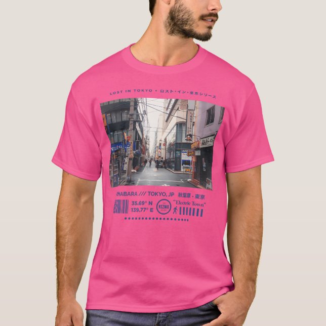 Japanese Tokyo Cyberpunk Art Streetwear Retro Grap T-Shirt (Front)