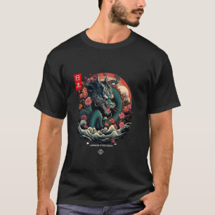 Japanese Tokyo Dragon Asian inspired retro 90u2019 T-Shirt
