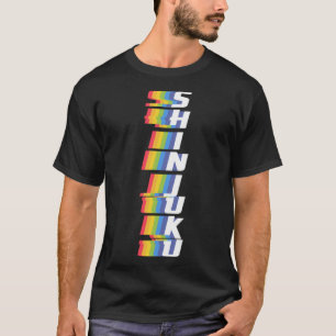 Japanese Tokyo Shinjuku City Gay Pride Rainbow Col T-Shirt