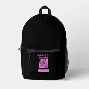 Japanese Tokyo Subway Public Advert Printed Backpack