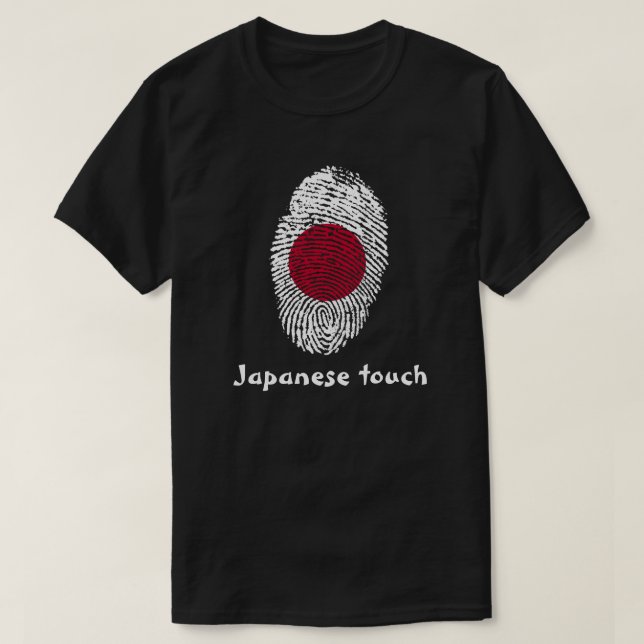 Japanese touch fingerprint flag T-Shirt (Design Front)