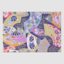 Japanese Traditional Geisha fans Tissue Paper