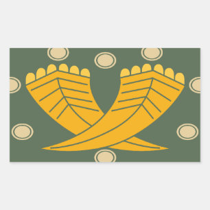 Japanese traditional pattern - CHOJI Rectangular Sticker