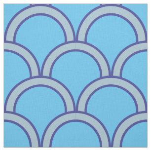 Japanese Traditional Qinghai Wave Pattern Fabric