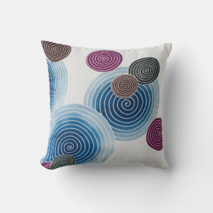 Japanese Traditional Swirl Pattern Cushion