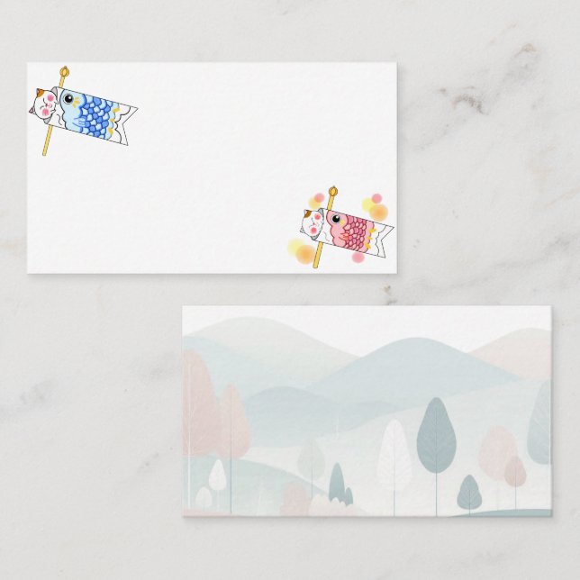 Japanese　Traditional　Vintage Business Card (Front/Back)