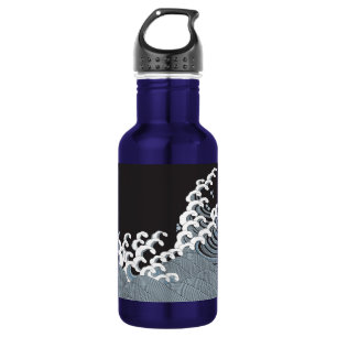 Japanese Traditional Wave Pattern 532 Ml Water Bottle