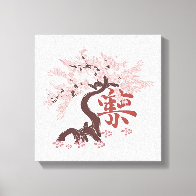 japanese tree canvas print (Front)