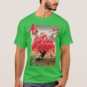 Japanese tree I Tradition Japan I Retro Sakura tre T-Shirt