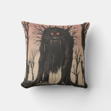 Japanese Tree Yokai Throw Pillow
