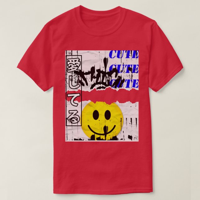 Japanese Trendy Vintage Punk Aesthetic Streetwear  T-Shirt (Design Front)