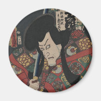 Japanese Ukiyo-e Samurai Kabuki Actor by Kunisada