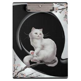 Japanese ukiyo e style cat clipboard