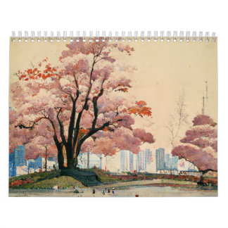 japanese ukiyo-e traditional painting  calendar