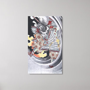 Japanese Ukiyo-e Yokai Ghost by Yoshitoshi Canvas Print