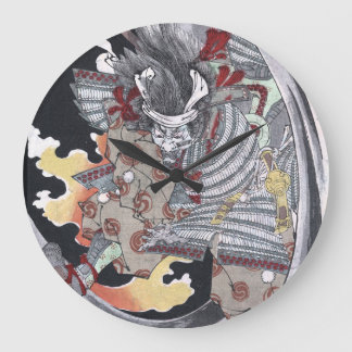 Japanese Ukiyo-e Yokai Ghost by Yoshitoshi Large Clock