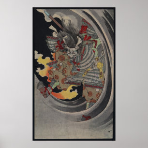 Japanese Ukiyo-e Yokai Ghost by Yoshitoshi Poster