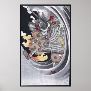 Japanese Ukiyo-e Yokai Ghost by Yoshitoshi Poster