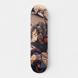 Japanese ukiyoe art skateboard