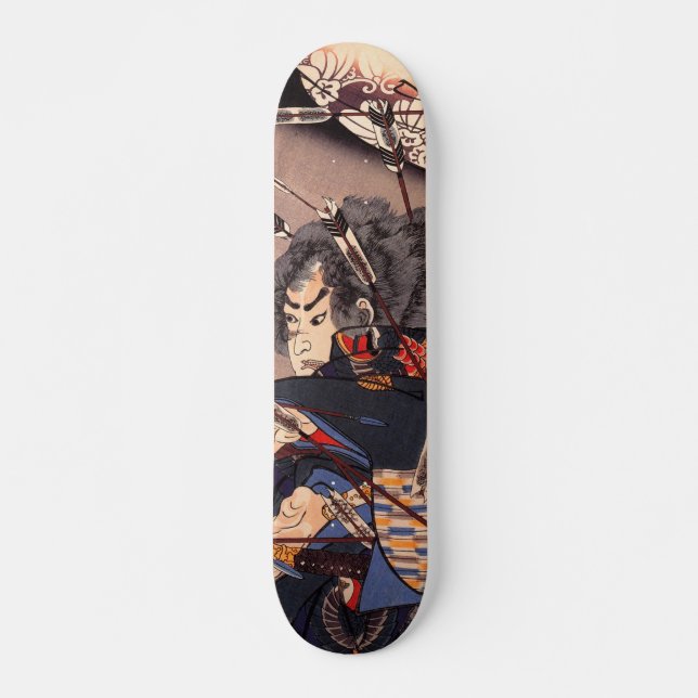 Japanese ukiyoe art skateboard (Front)