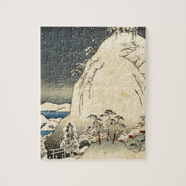 Japanese Ukiyoe Art (utagawa Hiroshige) Jigsaw Puzzle (Vertical)