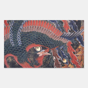 Japanese Ukiyoe Art vol.9, Katsushika Hokusai Rectangular Sticker