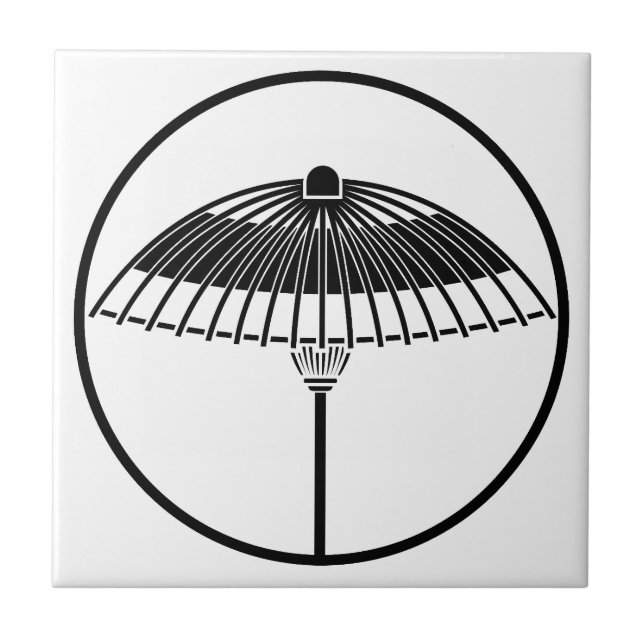 Japanese umbrella in a threadlike ring tile (Front)