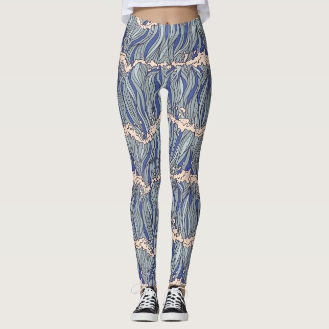 Japanese Umbrellas Leggings (Front)
