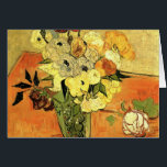 Japanese Vase, Roses, Anemones by Vincent van Gogh<br><div class="desc">Still Life: Japanese Vase with Roses and Anemones by Vincent van Gogh is a vintage fine art post impressionism floral painting featuring a Japanese vase with a bouquet of beautiful garden roses and anemone flowers. About the artist: Vincent Willem van Gogh (1853 -1890) was one of the most famous Post...</div>