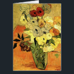Japanese Vase, Roses, Anemones by Vincent van Gogh<br><div class="desc">Still Life: Japanese Vase with Roses and Anemones by Vincent van Gogh is a vintage fine art post impressionism floral painting featuring a Japanese vase with a bouquet of beautiful garden roses and anemone flowers. About the artist: Vincent Willem van Gogh (1853 -1890) was one of the most famous Post...</div>
