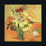 Japanese Vase, Roses, Anemones by Vincent van Gogh Magnet<br><div class="desc">Still Life: Japanese Vase with Roses and Anemones by Vincent van Gogh is a vintage fine art post impressionism floral painting featuring a Japanese vase with a bouquet of beautiful garden roses and anemone flowers. About the artist: Vincent Willem van Gogh (1853 -1890) was one of the most famous Post...</div>